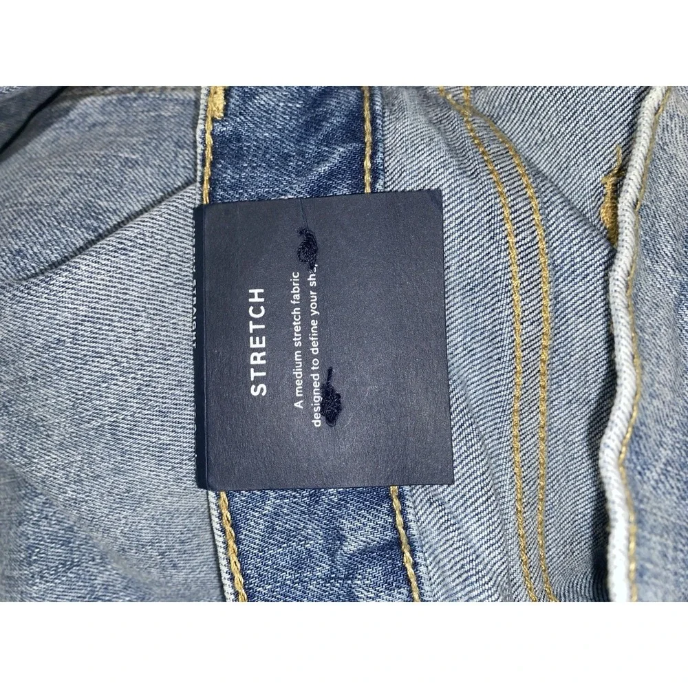 GAP High Rise Cheeky Straight Jeans‎ with Distressed Detail 30 Regular NWT